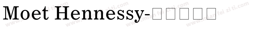 Moet Hennessy字体转换